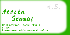 attila stumpf business card